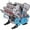B, variant on Engine Model 2pc-V8 Engine Model Kit for DIY Assembly, Full Metal Car Engine Building Toy for Adults and Kids, Realistic 8-Cylinder Design, Educational and Collectible Gift