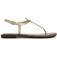 thumbnail image 2 of Sam Edelman Women's Gigi Thong Sandal Amber Gold Metallic 7M, 2 of 5
