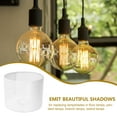 thumbnail image 3 of KALLORY Abat-Jour en Métal Creux Moderne Blanc Tambour 1ensemble, 3 of 8