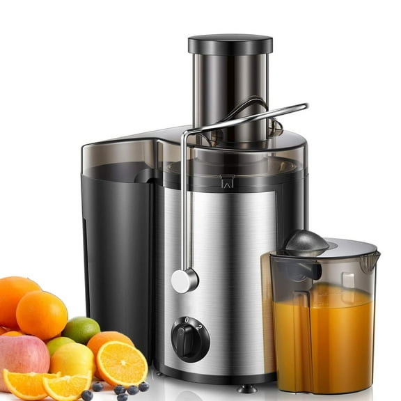 YOSUOPOC 500W Centrifugal Juicer, 2-Speed Wide Mouth Juice Extractor with 3” Feed Chute, Easy to Clean Juicer Machine for Fruits and Vegetables