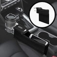 thumbnail image 2 of KMMOTORS Coin Box Side Pocket Black Console Side Organizer Seat Gap Filler Console Side Organizer Multi-Functional Storage (Black. Driver. With Cupholder), 2 of 5
