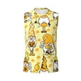 thumbnail image 6 of Lsque Garden Honeybee Gnomes Print Men's Cotton Blend Sleeveless Muscle Shirts (S-3XL)- Moisture Wicking, Odor Protection, UPF 30+,XX-Large, 6 of 8