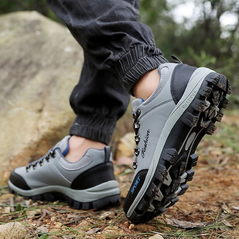 Mens Sneakers Leather Running Shoes Trainers Sneaker Casual Hiking Shoes