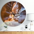 thumbnail image 2 of DesignArt Antelope Canyon Glow Inside Large Wall Clock, 2 of 2