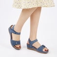 thumbnail image 5 of Ecetana Wedge Sandals for Women Foot Massage Sandals Summer Dressy Platform Walking Sandals, 5 of 6