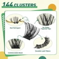 thumbnail image 3 of Kit de extensión de pestañas DIY KEYYOU, 144 piezas, Lash Clusters Y03, 3 of 7