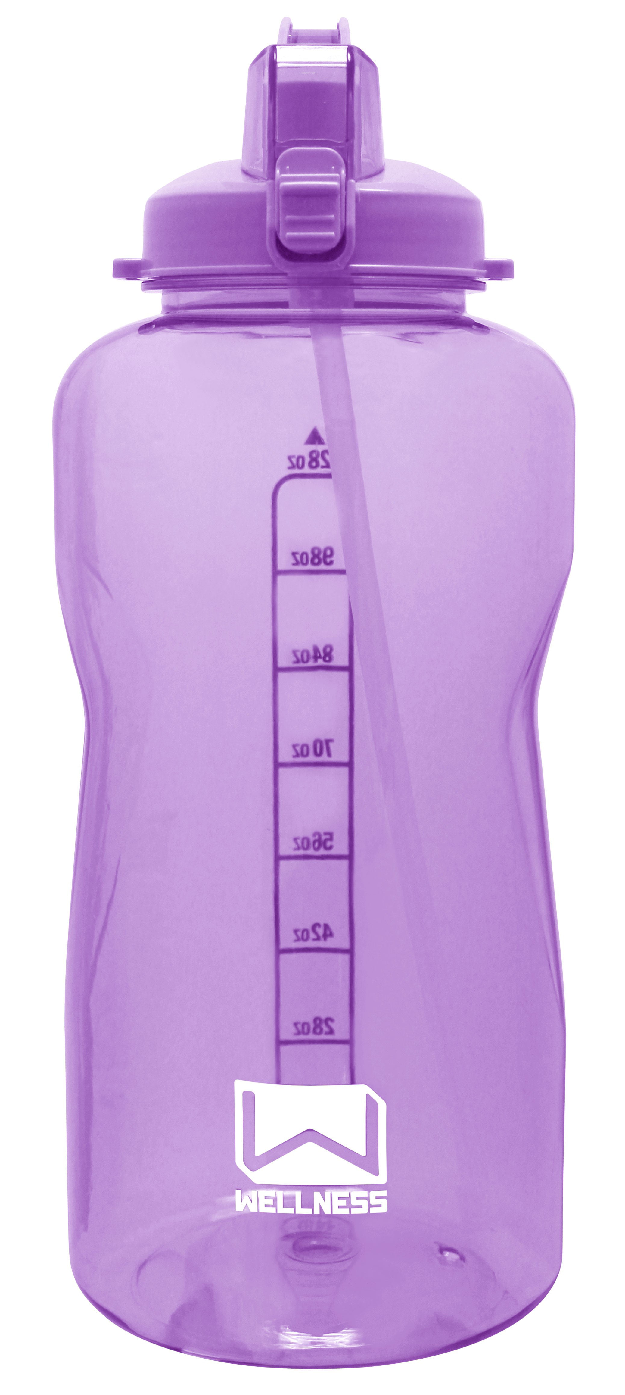 128oz Sports Water Bottle Purple w/Straw Lid, Portable