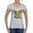Heather Grey, variant on Dean Russo The Pig Animal Lover Women's Standard V-Neck Tee, Royal, Large