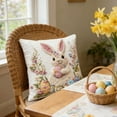 thumbnail image 6 of Hometravel Ultra Soft Easter Themed Pillow Cover, Short Plush Rabbit Design Cushion Case, Cozy Decorative Throw Pillow for Sofa, Festive Bedroom Accent Pillow for Home, 6 of 6