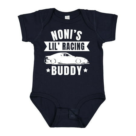 

Inktastic Nonis Lil Racing Buddy Gift Baby Boy or Baby Girl Bodysuit