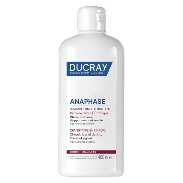 Ducray, Champú Densificador Anaphase, Reducción Crónica del Cabello, Densidad y Volumen Adicionales, Tratamiento Anticaída para Hombres y Mujeres, 40
