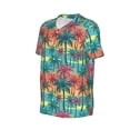 thumbnail image 2 of Balery Hawaii Palms Baseball Jersey for Men Casual Button Down Shirts Short Sleeve Active Team Sports Uniform-Medium, 2 of 9