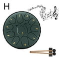 thumbnail image 6 of 6 Inch Steel Tongue Drum - 11 Tone Hand Pan with Drumsticks, Percussion Instrument, 6 of 9