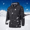thumbnail image 1 of Chaqueta bomber Chaquetas transpirables Abrigo táctico con capucha unisex (XL hombre) Negro Chaqueta de bombardero, 1 of 8