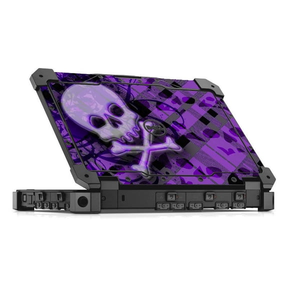 Dell Latitude 12 RUGGED EXTREME 7204 PLAID SKULLS Laptop Skin