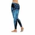 thumbnail image 2 of SUNENAT Fantasy Starry Night Sky the Milky Way Stretchy Capri Leggings Skinny Yoga Sports Pants 4XL, 2 of 4