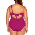 thumbnail image 3 of BECCA ETC Women's Plus Size One-Piece Swimsuit Purple 1X New, 3 of 3