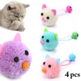 thumbnail image 2 of 4PCS Cat Mice Toy Interactive Interactive Bell Cat Bite Toy Cat Teaser Toy, 2 of 10