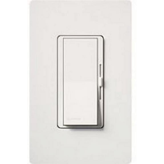 Lutron Diva Single-Pole Dimmer DVWCL-153PH-WH - With Wall Plate - White