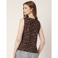 thumbnail image 2 of Moomaya Printed Sleeveless Tops For Women, V-Neck Casual Regular Fit Tank Top, 2 of 8