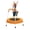 orange, variant on SAYGOGO 28 Inch Toddler Trampoline with Handle, No Gap Bungee Cord Indoor Outdoor Mini Trampoline, Safe Quiet Bounce Toy for Kids 1 Year Up, Ideal Baby Gift for Boys Girls