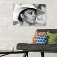 thumbnail image 3 of iana Ross with White Hat Black and White Canvas Wall Art Print Beautiful African American Art Icon Home Decor Size 24''x36'' - Postora, 3 of 5