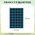 thumbnail image 4 of Kdxio Blue Black Plaid Pattern Golf Towel (24" X 16") with Carabiner Clip - The Convenient Golf Cleaning Towel, 4 of 8