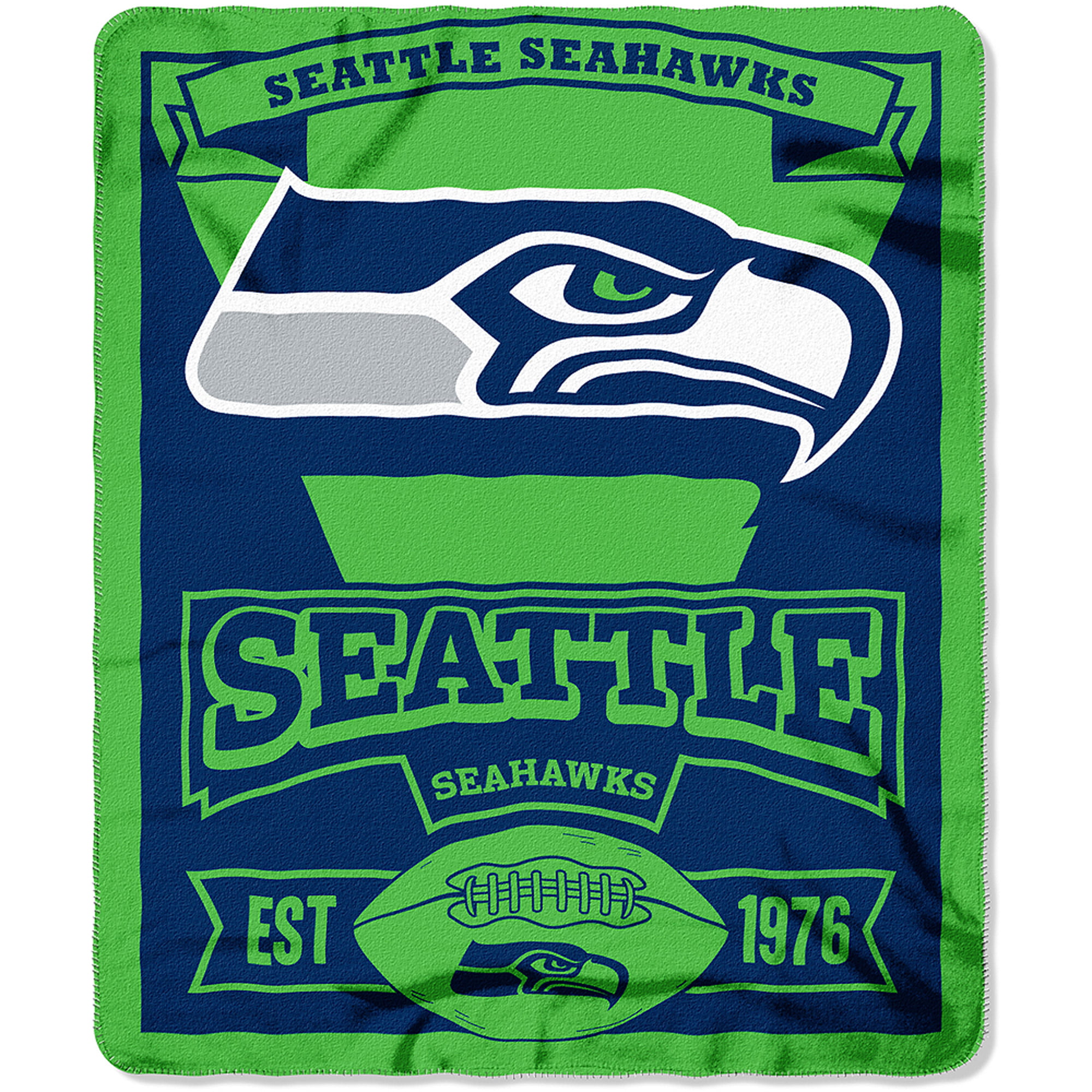 NFL Seattle Seahawks 50 X 60 Fleece Throw Walmartcom Walmartcom
