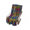 thumbnail image 4 of Funky Soft Flannel Fleece Throw Blanket, Grunge Murky Sketchy Geometric Forms with Hand Drawn Lines Image Artwork, Cozy Plush for Indoor and Outdoor Use, 70" x 90", Multicolor, by Ambesonne, 4 of 6
