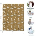 thumbnail image 4 of Brown Cartoon Dinosaurs Fossils Pattern Blanket,Comfortable Soft Lamb Wool Throw Blanket,All Season,Warm Lightweight Blankets for Sofa Bed Couch Living Room Chair,30"x40", 4 of 4