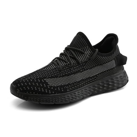 

Fashion Lace Up Knitted Sneakers Lightweight Thick Sole Running Sports Shoes Women‘s Footwear