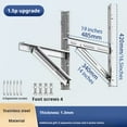 thumbnail image 4 of mini split wall mounting bracket Fits 9000-24000 BTU condensers Required mounting screws included Maximum weight 300 lbs. 1.3 Thickness mm Stainless Steel Wall Mount Air Conditioner Bracket, 4 of 7