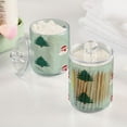 thumbnail image 5 of Snowman Dress in Christmas Style Forest Translucent Plastic Cans Storage Canisters with Lid Set of 4, 5 of 7