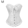 thumbnail image 2 of Qarigey Corsé de mujer Overbust Bustier Strapless Shapewear Ropa interior Ropa interior Blanco METRO, 2 of 8
