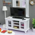 thumbnail image 4 of Simulation Miniature TV Cabinet Dolls House Furniture Decor for Living Room White, 4 of 8