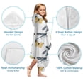 thumbnail image 7 of White Butterfly Dragonfly Pattern Hooded Bath Towel，60"x35" for Ages 3 To 12 Kids, Quick Dry Lightweight Soft Microfiber Hood Beach Towel Cover Up for Kids, 7 of 7