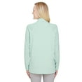 thumbnail image 2 of Devon & Jones DG480W Women's CrownLux Performance Clubhouse Micro-Stripe Quarter-Zip Pullover-Kelly Green-XL, 2 of 3