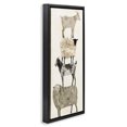 thumbnail image 2 of Stupell Industries Rustic Lodge Fun Stacked Sheep & Goats Farm Animals Black Floating Frame Canvas Art, 11 x 25, by Victoria Borges, 2 of 7