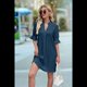thumbnail image 5 of Vestido Recto Casual con Cuello en V Azul Oscuro XXL, 5 of 10