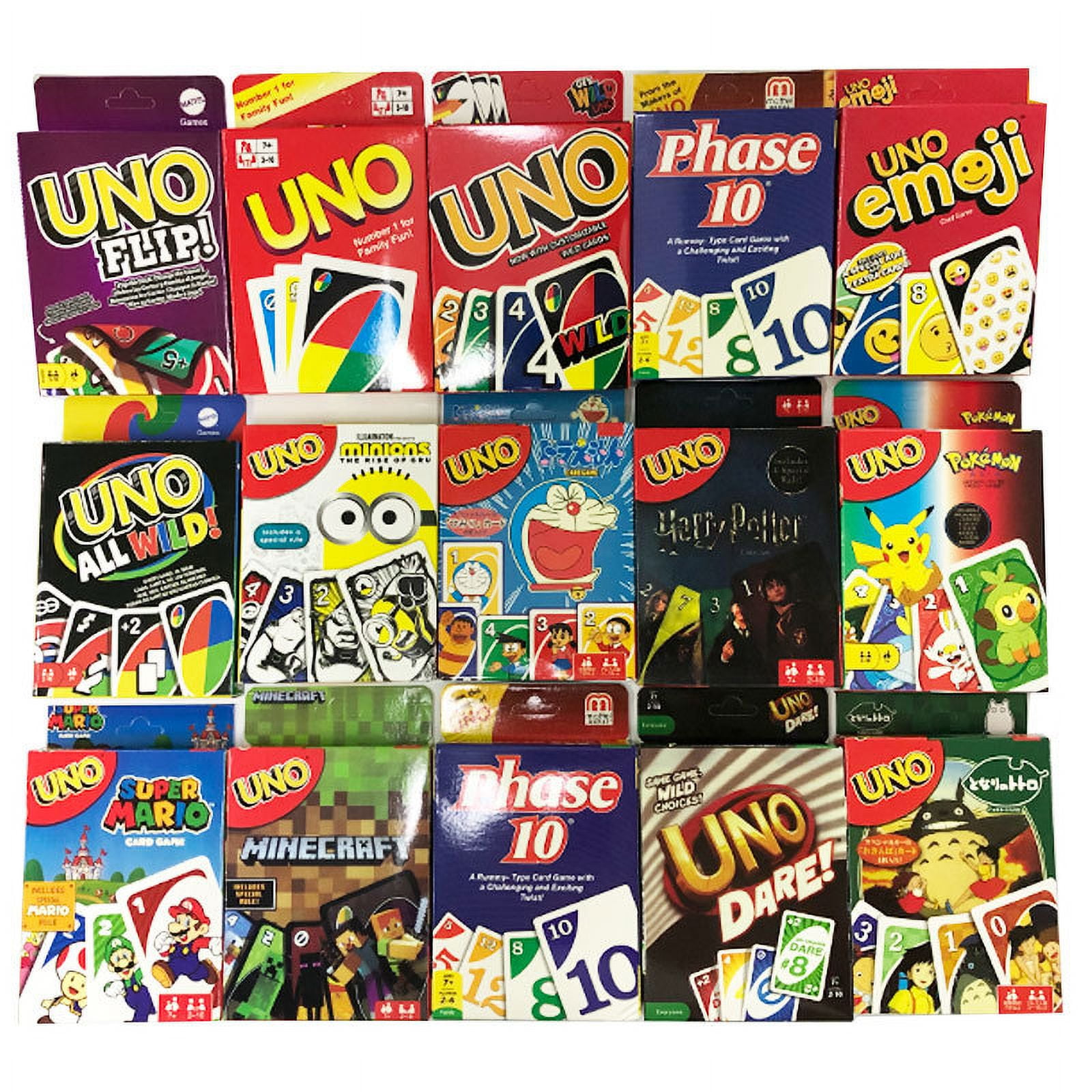 トランプ UNO Mattel Games UNO FLIP! Family Card Game, with 112 Cards