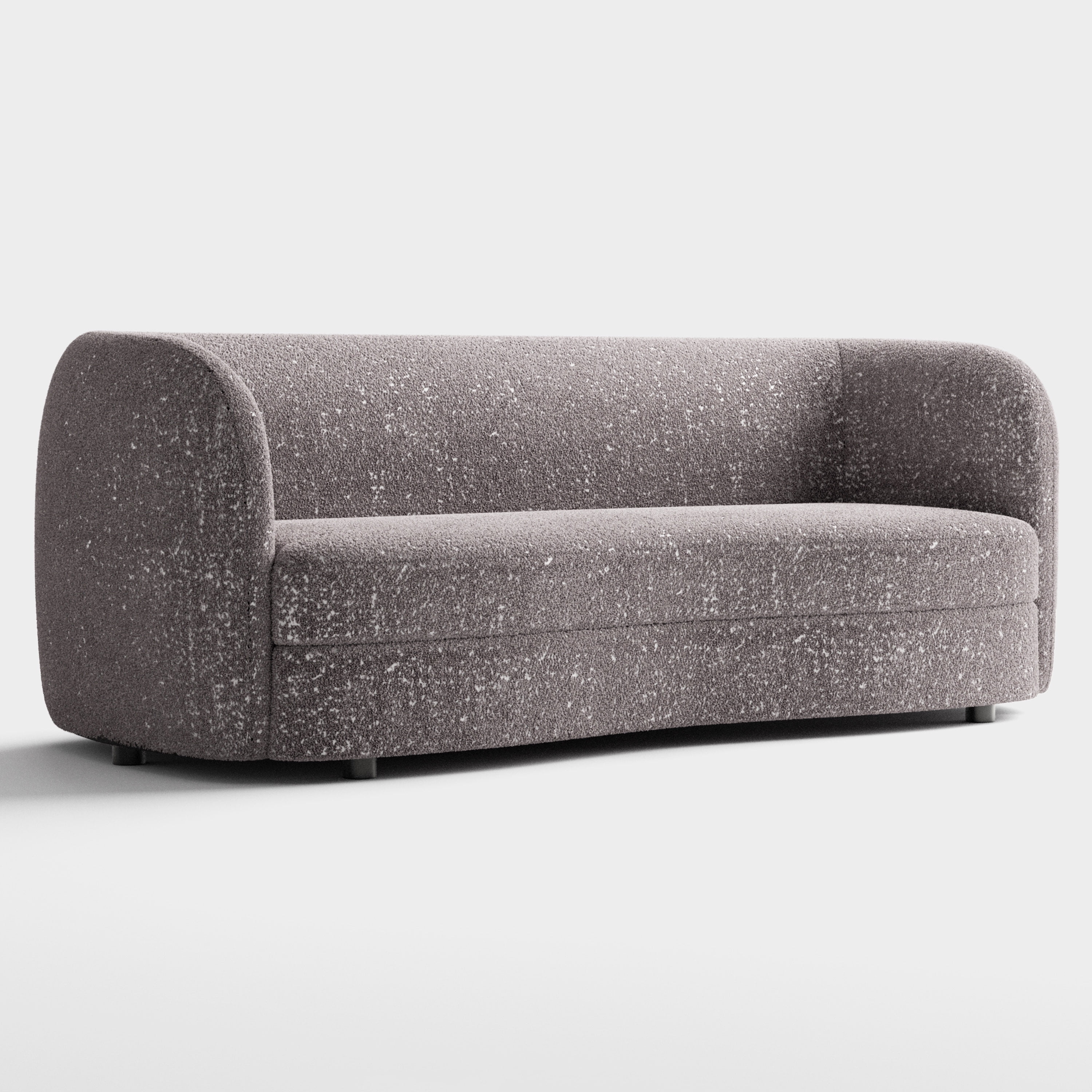 Furniture of America Sonya Tuxedo Style Upholstered Boucle Fabric Charcoal Gray Sofa