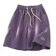 thumbnail image 5 of Hurxie Mens Hiking Shorts Quick Dry Lightweight 3 Zipper Pockets Summer Workout Gym Athletic Running Shorts Men Purple,4XL, 5 of 5