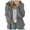 Dark Gray, variant on Dezsed Womens Winter Sherpa Fleece Jacket Clearance Fashion Women Casual Solid Hooded Plush Warm Jackets Zipper Cardigan Tops Coat Blue M
