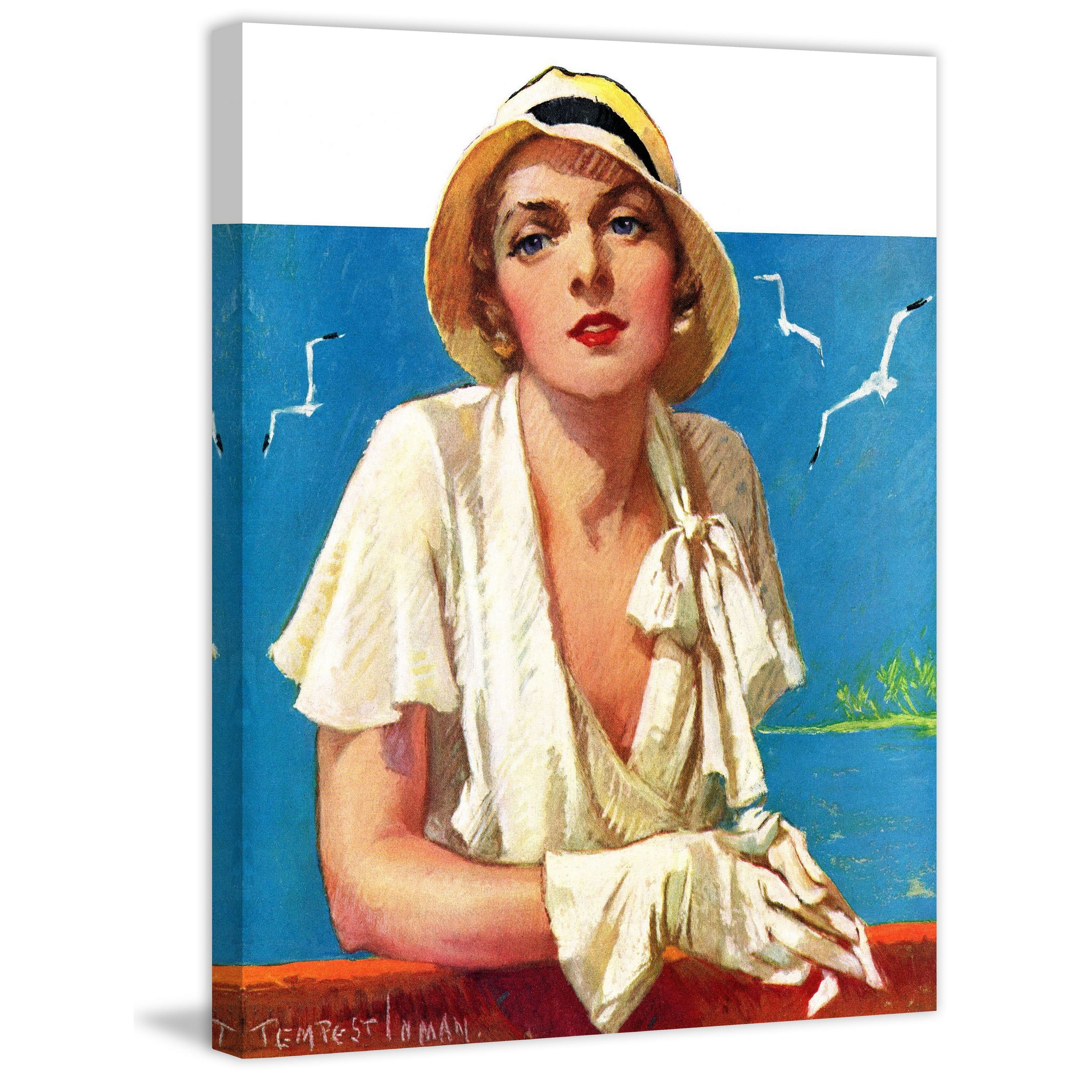 Marmont Hill - "Enjoying the View" Painting Print on Wrapped Canvas