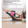 thumbnail image 2 of Pilates Ball 9 Inch Core Ball, Small Exercise Ball Barre Ball Mini Yoga Ball for Pilates, Yoga, Core Training, Physical Therapy, Balance, Stretching, 2 of 6