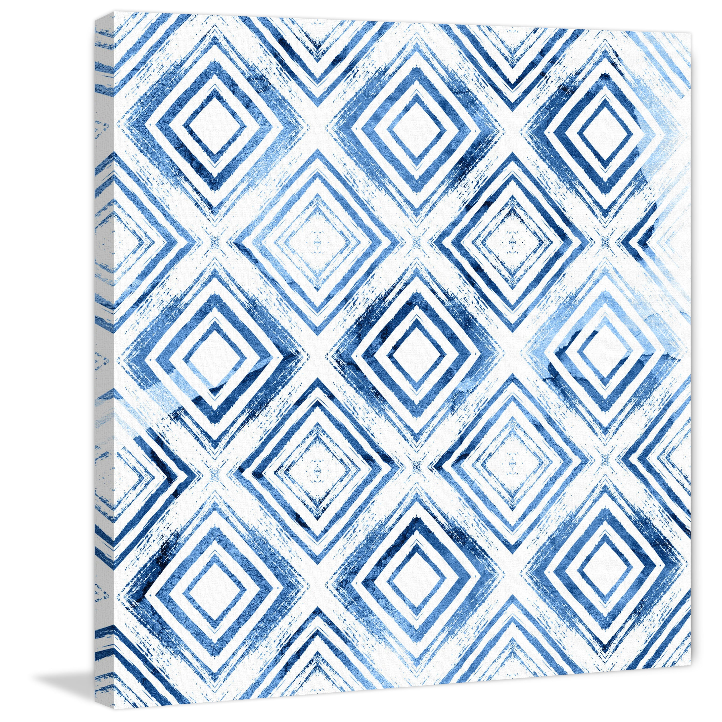 Marmont Hill - "In Depth Squares" Painting Print on Wrapped Canvas
