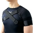 thumbnail image 1 of Correa de soporte de hombro deportiva ajustable para aliviar el dolor de espalda, correa de hombro cruzada de doble vendaje, soporte de hombro doble, 1 of 5