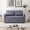 Dark Grey, variant on AOOWOW Beige Velvet Pull Out Sofa Bed with Adjustable Backrest, Convertible Futon Loveseat for Small Spaces