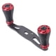 thumbnail image 4 of Mango de carrete de pesca de 85MM, carrete de Baitcasting de Metal de carbono, reemplazo de manivela izquierda derecha, negro y rojo, 4 of 5