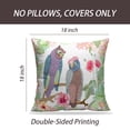 thumbnail image 2 of LALILO Throw Pillow Covers Owls Garden With Birds Flowers And Palm Cushion Cover 18" x 18", 915 Pack, 2 of 6
